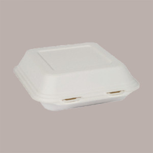 50 Pz Contenitore + Coperchio Porta Panino Carta 218x207H64mm