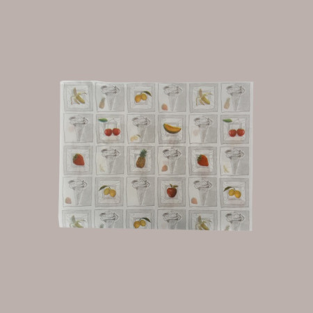 400 Pz Fogli Carta Ripiegati in Box Gelato 30x40 Fantasia Silver [3ecbb1f4]