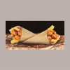 100 Pezzi Cono Carta Avana Medio Porta Alimenti Fritti 145H285mm [a8e9cd69]