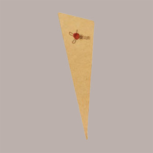 100 Pz Cono Carta Avana Porta Alimenti Fritti Grande 160H310mm