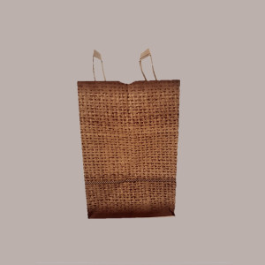 50 Pz Borsa Carta Base Larga Avana Eco Asporto JUTA 32+20x30