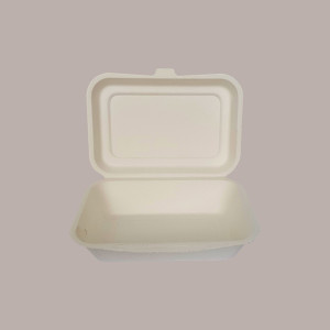 50 Pz Contenitore + Coperchio Fast Food 251X162H48/63 Bio Eco