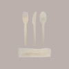 50 Pz Tris Posate Bio Eco Forchetta Coltello Cucchiaio Tovagliolo [d81b3f1f]