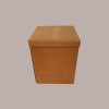 5 Pz Scatola Baule+Coperchio Carta Onda Avana 250x250H300 mm [10f15071]