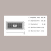 10 Pz Vassoio Rettangolare Medoro Oro Plastica Rigido 15x35 Alcas [78d5f8af]