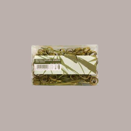 100  Pezzi Ricciolo Spiedino cm 12 Natural Bamboo Legno [8e08b0a8]