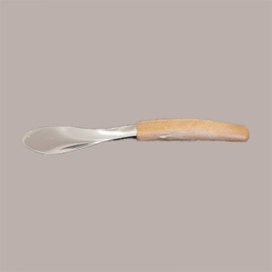 Spatola Gelato Acciaio con Manico Ergonomico Effetto Legno cm27