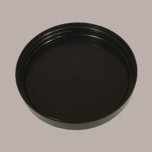 10 Pz Coperchio Tappo a Vite Nero Lucido dm100mm  Vaso 1000 Ml
