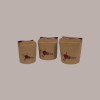 50 Pz Take Away Box Food Cup 1000 cc Carta Avana Ceralacca [2e7a0b31]