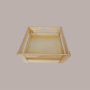 1 Pz Cassetta Legno Naturale Cesto Svasato Medio 40x30H7,5cm [31de8385]