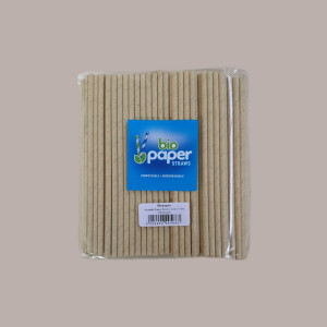 250 Pz Cannuccia BIO Dritta Carta Avana Kraft Straws Dm6 H200 [8b1898ee]