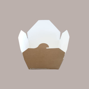 40 Pz Box Food Carta Alimenti Piccolo Asporto Avana 110x90H65