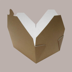 60 Pz Box Carta Alimenti Medio Asporto Foodbox Avana 152x120H65 [fd4dc722]