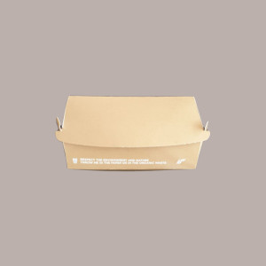 100 Pz Porta Panino Hamburger Medio Bio Compost 120x120H70