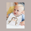 300 Pz Bavaglini Baby Bambino Colore Bianco Puppy in Tessuto Tnt [958925e8]