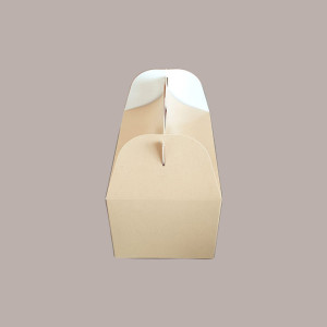 50 Pz Box Alimenti Astuccio Happy Meal Avana Medio 165x110H90