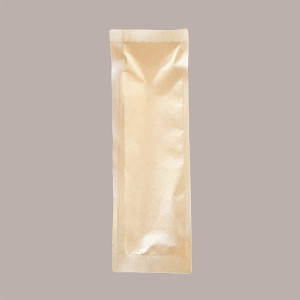 150 Pz Cucchiaino 15cm Biodegradabile PLA Beige Imbustato Carta