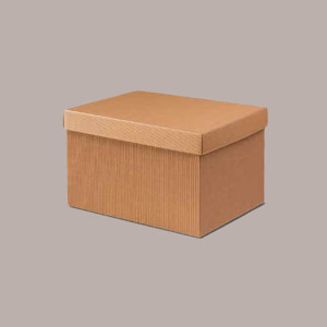 1 Pezzo Cassetta Scatola Baule carta Onda Avana 39x29H24 [961d670b]