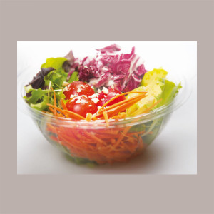 50 Pz Contenitore Insalata Fondo+Coperchio Staccabile PET 600cc