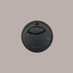100 Pz Coperchio Beccuccio Nero 84mm Bicchieri  9oz 300 ml SDG [4a0cc122]