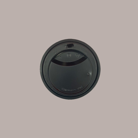 100 Pz Coperchio Beccuccio Nero 75mm Bicchieri  6oz 230 ml SDG [24796ffc]