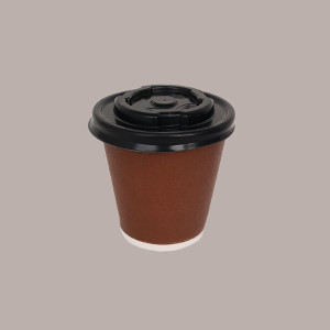 50 Pezzi Bicchiere Termico Carta Caffè Brown Marrone 3oz 75 ml