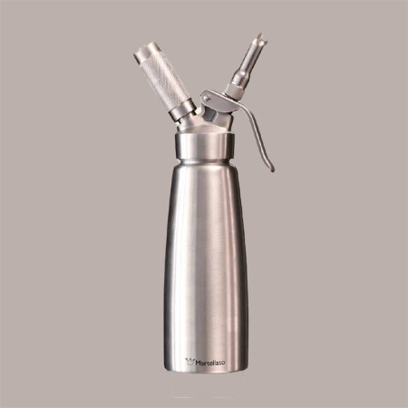 Sifone Professionale per Panna in Acciaio Inox 1000 ml Martellato [fa72651a]