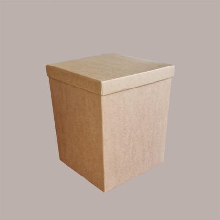 5 Pz Scatola Baule + Coperchio Carta Avana 250x250H300 mm [39956534]