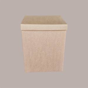 5 Pz Scatola Baule + Coperchio Carta Avana 250x250H300 mm [f067c644]