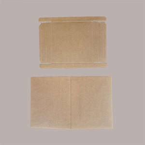 5 Pz Scatola Baule + Coperchio Carta Avana 250x250H300 mm [52fea023]