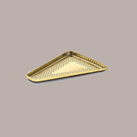 100 Pz Vassoio Medoro Oro in PS per Fetta Torta 160x120 mm Alcas [28007b8c]