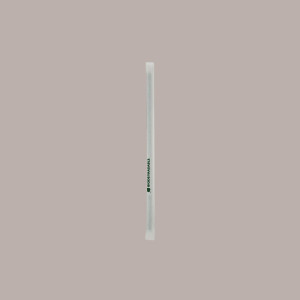 400 Pz Cannuccia in PLA Pieghevole Incartata Bio Foro 5 H240mm