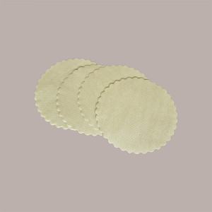 300 Pezzi Sottofritti Rotondi Carta Gialla Goffrati Antigrasso Dm 33 [dbf04e1d]