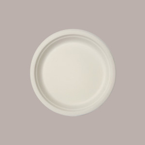 25 Pezzi Piatto Bio Eco Piano Dm26 in Carta Polpa di Cellulosa [85637327]