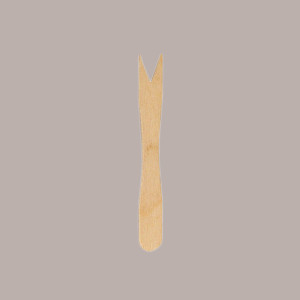 1000 Pz Forchettina Sticker 2 Punte in Legno Patatine Finger Food [8523b587]