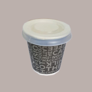 100 Pz Coperchio Piano Opaco dm58 per Bicchiere Caffè B05 3oz