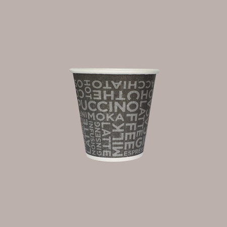 50 Pezzi Bicchiere Termico Carta Caffè 3oz Coffee Black Take Away [48f7a675]
