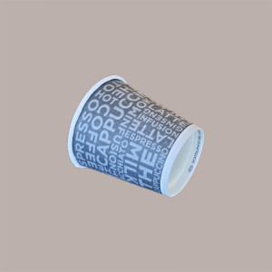 50 Pezzi Bicchiere Termico Carta Caffè 3oz Coffee Black Take Away [5c190e58]