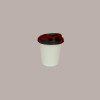 100 Pz Coperchio con Beccuccio Nero Dm6 Bicchieri 4oz  B10BC10 [1f4249fd]