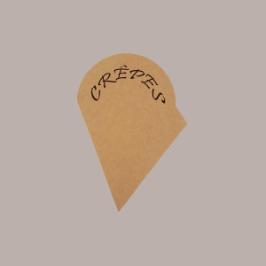 250 Pezzi Porta Crepes Piadina in cartoncino politenato 1/8 Asporto [021a2a8d]