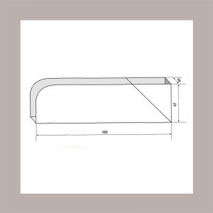 100 Pz Porta Hot Dog Aperto Carta Avana Bio Compost 165x50H47 [7587934a]