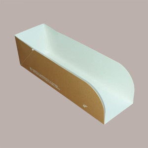 100 Pz Porta Hot Dog Aperto Carta Avana Bio Compost 165x50H47 [c29a524e]