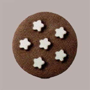 500 Pz Biscotto Cacao per Gelato Stellina Gluten Free BREAK&GO