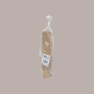 50 Pz Bicchiere Carta Bamboo Biodegradabile Compost BHF25 8oz [4b09ab47]
