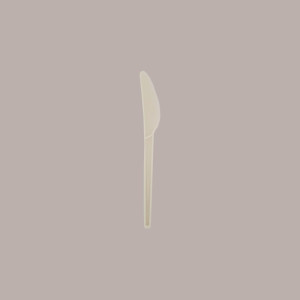 50 Pezzi Coltello Biodegradabile Eco Bio Compostabile PLA cm.16,5 [26c2d435]