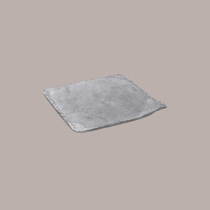 10 Pz Vassoio Stone Quadrato 24x24 Grigio ALCAS per Dolci Torte