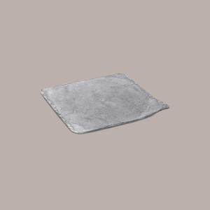 10 Pz Vassoio Stone Quadrato 28x28 Grigio ALCAS per Dolci Torte