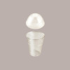 50 Pz Bicchiere PLA BIO 250cc con Coperchio Cupola con Foro [77d3e015]