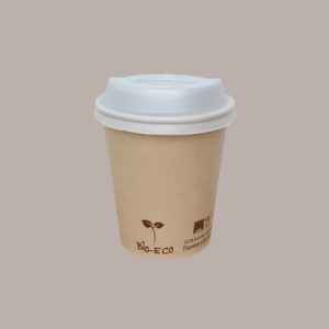 100 Pz Coperchio Beccuccio CPLA BIO ECO Bianco Dm90