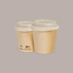 100 Pz Coperchio Beccuccio CPLA BIO ECO Bianco Dm90 [6afb13bb]